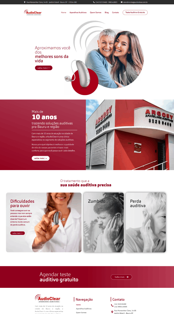 AudioClear - Aparelhos auditivos