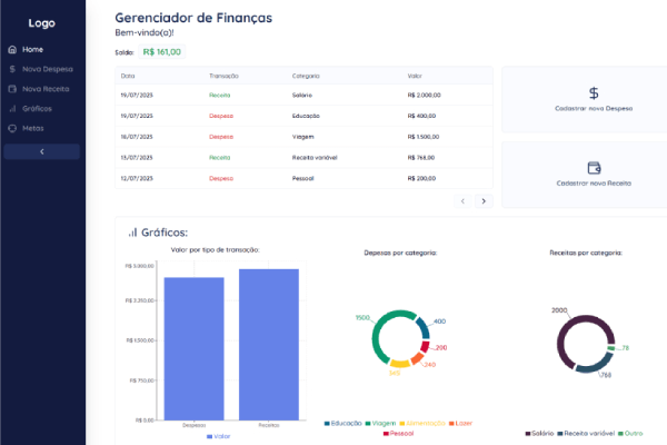 Gerenciador de Finanças